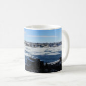 Saint Lawrence River in Winter, Quebec, Canada Koffiemok (Voorkant rechts)