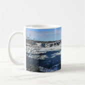 Saint Lawrence River in Winter, Quebec, Canada Koffiemok (Links)