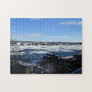 Saint Lawrence River in Winter, Quebec, Canada Legpuzzel