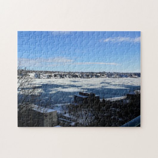Saint Lawrence River in Winter, Quebec, Canada Legpuzzel (Horizontaal)