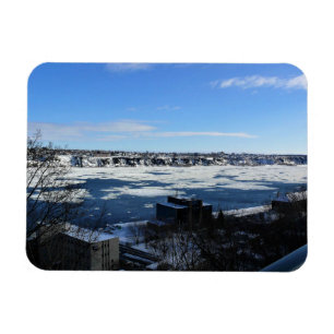 Saint Lawrence River in Winter, Quebec, Canada Magneet