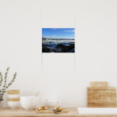 Saint Lawrence River in Winter, Quebec, Canada Poster (Keuken)
