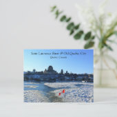 Saint Lawrence River & Old Quebec City, Quebec Briefkaart (Staand voorkant)