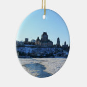 Saint Lawrence River & Old Quebec City, Quebec Keramisch Ornament (Rechts)