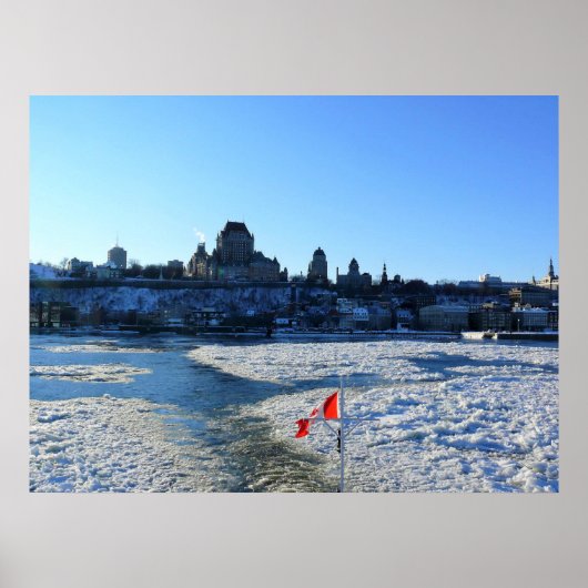 Saint Lawrence River & Old Quebec City, Quebec Poster (Voorkant)