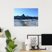 Saint Lawrence River & Old Quebec City, Quebec Poster (Thuiskantoor)