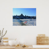 Saint Lawrence River & Old Quebec City, Quebec Poster (Keuken)