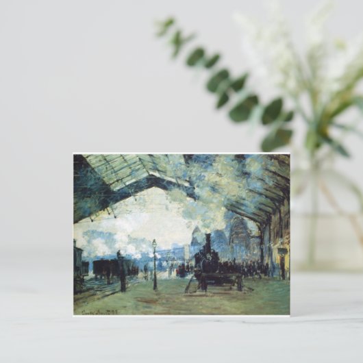 Saint-Lazare Gare, Normandy Train de vorm van Clau Briefkaart (Staand voorkant)