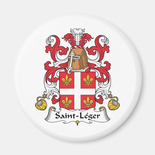 Saint-Leger Family Crest Magneet (Voorkant)