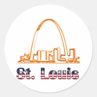 Saint Louis Arch Ronde Sticker