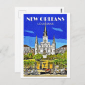 Saint Louis Cathedral Briefkaart (Voorkant / Achterkant)