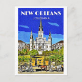 Saint Louis Cathedral Briefkaart (Voorkant)