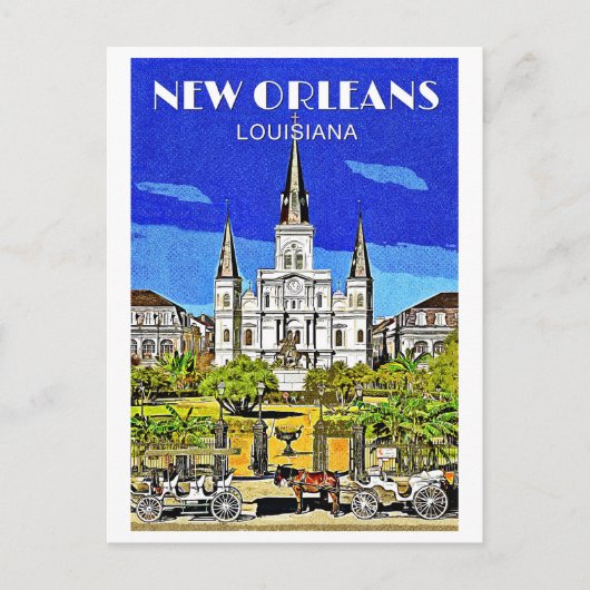 Saint Louis Cathedral Briefkaart (Voorkant)