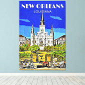 Saint Louis Cathedral Canvas Afdruk (Insitu (Houten vloer))