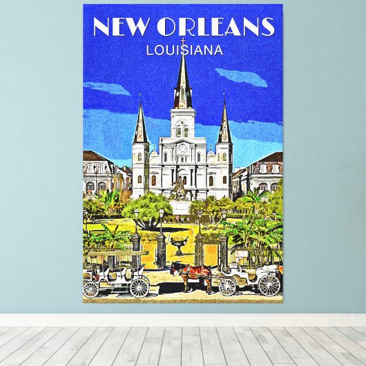 Saint Louis Cathedral Canvas Afdruk (Insitu (Houten vloer))