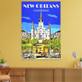 Saint Louis Cathedral Canvas Afdruk (Insitu (Woonkamer))