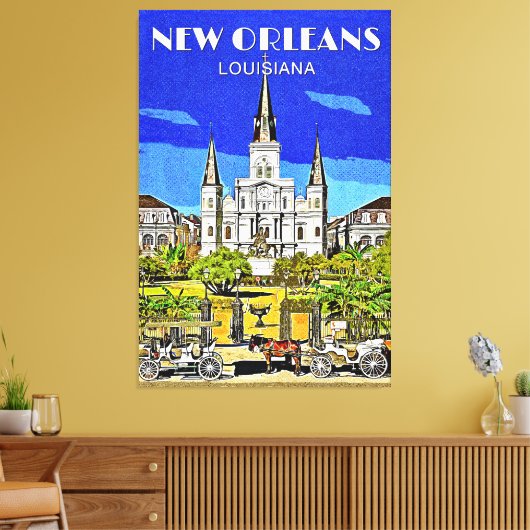 Saint Louis Cathedral Canvas Afdruk (Insitu (Woonkamer))