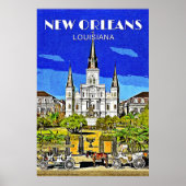 Saint Louis Cathedral Poster (Voorkant)