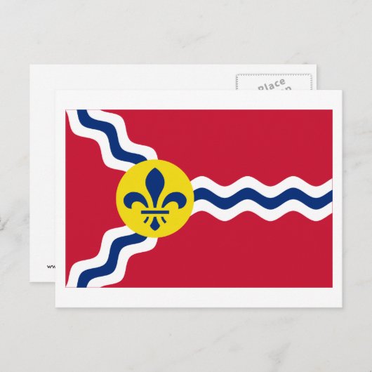 Saint Louis Flag Briefkaart (Voorkant / Achterkant)