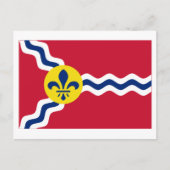 Saint Louis Flag Briefkaart (Voorkant)