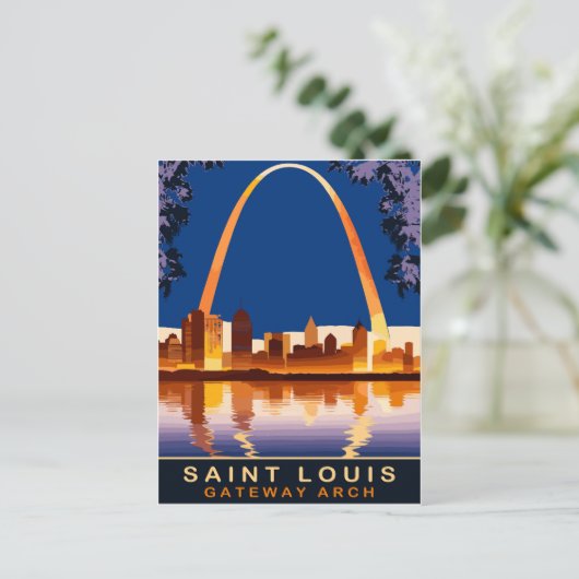 Saint Louis, Gateway Arch, Reizen Briefkaart (Staand voorkant)