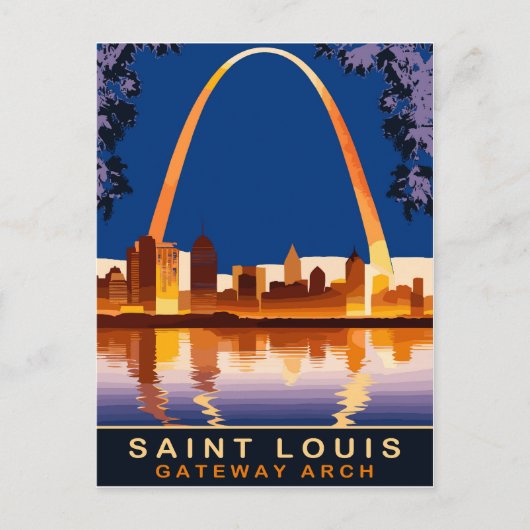 Saint Louis, Gateway Arch, Reizen Briefkaart (Voorkant)