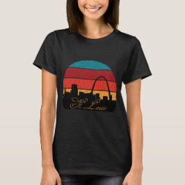 Saint Louis Gateway Arch Retro Reizen T-shirt