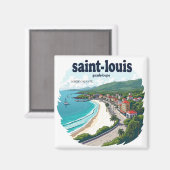 SAINT-LOUIS GUADELOUPE MAGNEET (Voorkant / Achterkant)