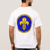 Saint Louis IX Blue & Gold Seal Shirt (Achterkant)