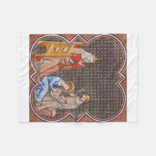 Saint Louis IX van Frankrijk Fleece Deken (Voorkant (Horizontaal))