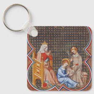 Saint Louis IX van Frankrijk Sleutelhanger