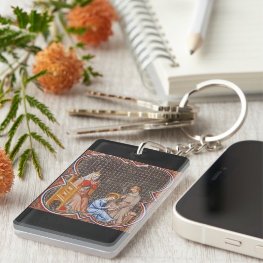 Saint Louis IX van Frankrijk Sleutelhanger (Voorkant Rechts)