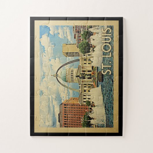 Saint Louis Jigzaag Puzzle Missouri  Legpuzzel (Verticaal)