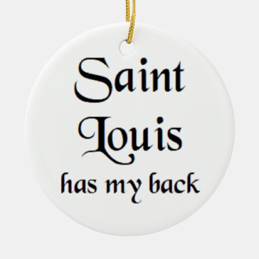 saint louis koffiemok keramisch ornament (Voorkant)