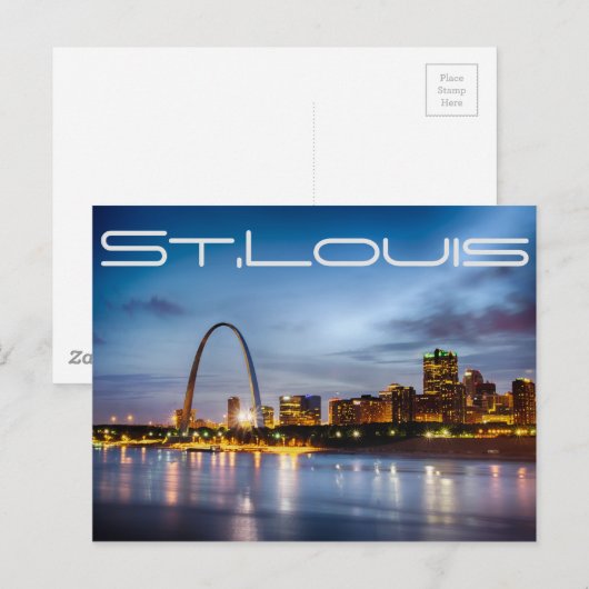 Saint Louis Missouri Briefkaart (Voorkant / Achterkant)