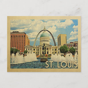 Saint Louis Missouri Vintage Travel Briefkaart