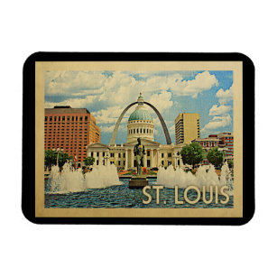 Saint Louis Missouri Vintage Travel Magneet
