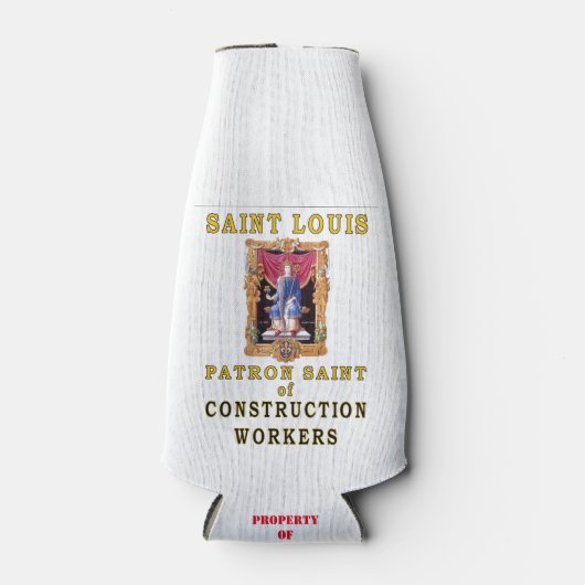 SAINT LOUIS PATRON SAINT VAN BOUWVAKKERS FLESJESKOELER (Voorkant)