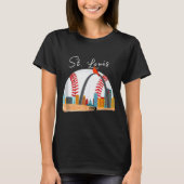 Saint Louis Red Cardinal New Skyline Ball Design T T-shirt (Voorkant)