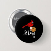 Saint Louis Red Cardinal Number 50 Baseball Art Ronde Button 5,7 Cm (Voorkant /achterkant)