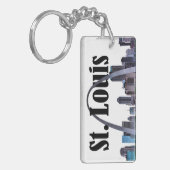 Saint Louis Skyline met St. Louis in de Sky Sleutelhanger (Voorkant Links)
