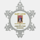 SAINT LOUIS TIN SNEEUWVLOK ORNAMENT (Voorkant)