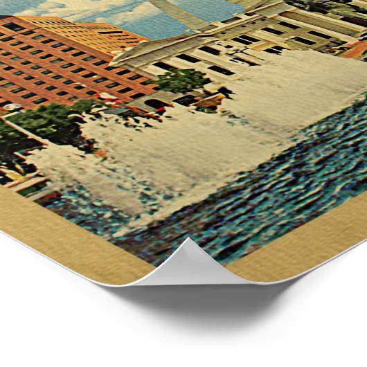 Saint Louis Vintage Travel Poster (Hoek)