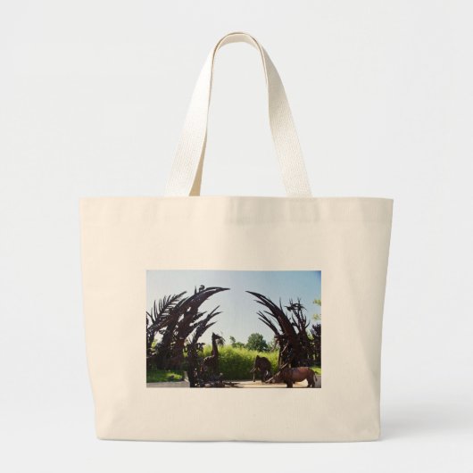 Saint Louis Zoo Sculpture Grote Tote Bag (Voorkant)