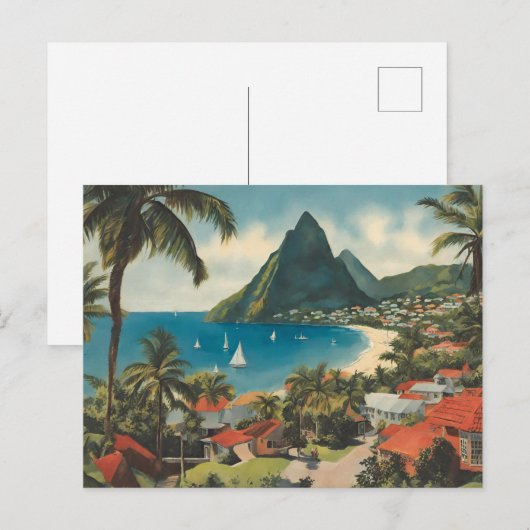 Saint Lucia (5) Briefkaart (Voorkant / Achterkant)
