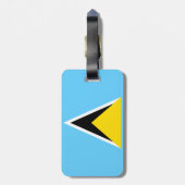Saint Lucia Bagagelabel (Achterkant verticaal)