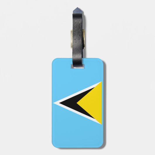 Saint Lucia Bagagelabel (Achterkant verticaal)
