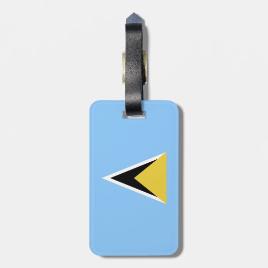 Saint Lucia Bagagelabel (Achterkant verticaal)