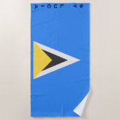 Saint Lucia Beach Towel Strandlaken (Voorkant)