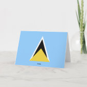 Saint Lucia Bedankkaart (Achterkant)